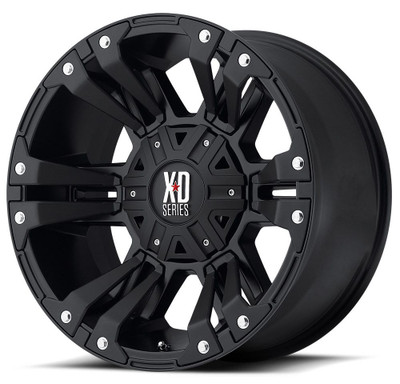 (Clearance - No Returns) 20x10 XD Series XD822 Monster II All Matte Black 5x5/127 5x5.5/139.7 -24mm (Clearance - No Returns) 20x10 XD Series XD822 Monster II All Matte Black 5x5/127 5x5.5/139.7 -24mm