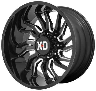 (Clearance - No Returns) 22x12 XD Series XD858 Tension Gloss Black Milled (* May Require Trimming) 8x170 -44mm (Clearance - No Returns) 22x12 XD Series XD858 Tension Gloss Black Milled (* May Require Trimming) 8x170 -44mm