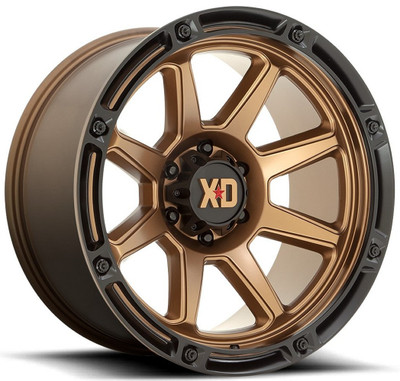 (Clearance - No Returns) 20x9 XD Series XD863 Titan Matte Bronze w/ Black Lip 6x135 0mm (Clearance - No Returns) 20x9 XD Series XD863 Titan Matte Bronze w/ Black Lip 6x135 0mm