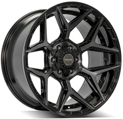 22x12 4Play Off-Road 4P06 Brushed Black (* May Require Trimming) 5x5.5/139.7 5x5/127 -44mm