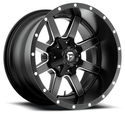 20x9 Fuel Off-road Maverick Matte Black w/ Milled Accent D538 5x4.5/114.3 5x5/127 1mm 20x9 Fuel Off-road Maverick Matte Black w/ Milled Accent D538 5x4.5/114.3 5x5/127 1mm
