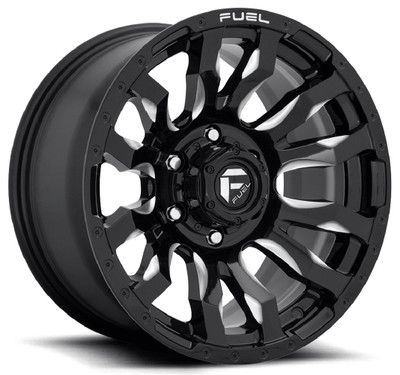 (Clearance - No Returns) 20x10 Fuel Off-Road Blitz Gloss Black Milled D673 5x5.5/139.7 -18mm (Clearance - No Returns) 20x10 Fuel Off-Road Blitz Gloss Black Milled D673 5x5.5/139.7 -18mm
