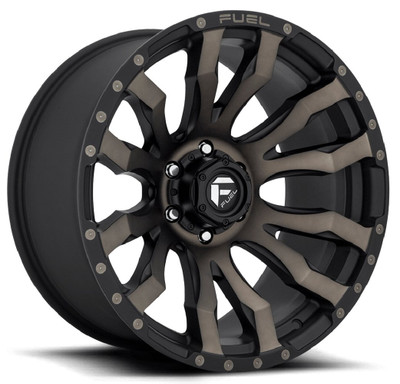 (Clearance - No Returns) 20x9 Fuel Off-Road Blitz Matte Black Machined w/ Double Dark Tint D674 5x5.5/139.7 1mm