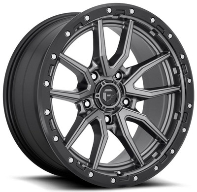 18x9 Fuel Off-Road Rebel 5 Anthracite w/ Black Lip D680 (5 Lug) 5x5.5/139.7 1mm 18x9 Fuel Off-Road Rebel 5 Anthracite w/ Black Lip D680 (5 Lug) 5x5.5/139.7 1mm
