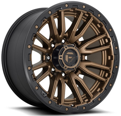 20x10 Fuel Off-Road Rebel 8 Bronze w/ Black Lip D681 (8 Lug) 8x6.5/165 -18mm