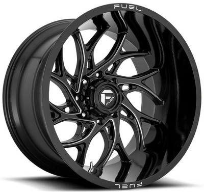 22x12 Fuel Off-Road Runner Gloss Black Milled D741 (* May Require Trimming) 6x135 -44mm 22x12 Fuel Off-Road Runner Gloss Black Milled D741 (* May Require Trimming) 6x135 -44mm