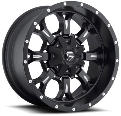 18x9 Fuel Off-Road Krank Black Milled D517 8x6.5/165 20mm