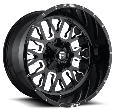 (Clearance - No Returns) 20x10 Fuel Off-Road Stroke Gloss Black Milled D611 5x4.5/114.3 5x5/127 -18mm (Clearance - No Returns) 20x10 Fuel Off-Road Stroke Gloss Black Milled D611 5x4.5/114.3 5x5/127 -18mm