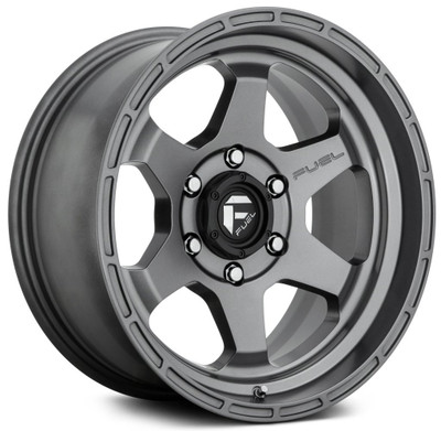 17x9 Fuel Off-Road Shok Matte Gunmetal D665 6x5.5/139.7 1mm 17x9 Fuel Off-Road Shok Matte Gunmetal D665 6x5.5/139.7 1mm