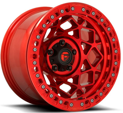 (Clearance - No Returns) 17x9 Fuel Off-Road Unit Beadlock Candy Red D121 6x135 -15mm (Clearance - No Returns) 17x9 Fuel Off-Road Unit Beadlock Candy Red D121 6x135 -15mm