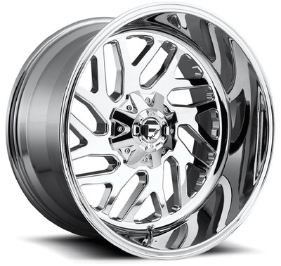 (Clearance - No Returns) 24x12 Fuel Off-Road Triton Chrome D609 (* May Require Trimming) 8x180 -44mm (Clearance - No Returns) 24x12 Fuel Off-Road Triton Chrome D609 (* May Require Trimming) 8x180 -44mm