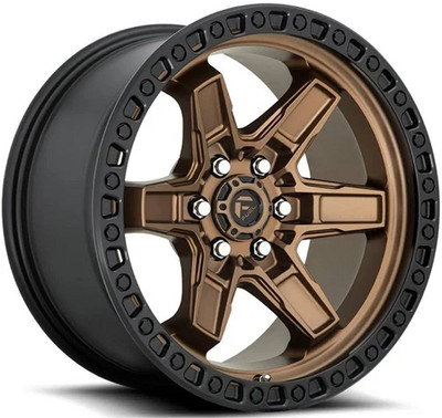 17x9 Fuel Off-Road Kicker 6 Bronze w/ Black Lip D699 6x5.5/139.7 -12mm 17x9 Fuel Off-Road Kicker 6 Bronze w/ Black Lip D699 6x5.5/139.7 -12mm