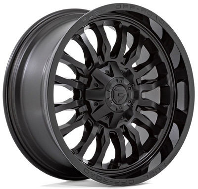 20x9 Fuel Off-Road Arc Matte Black w/ Gloss Black Lip D796 8x6.5/165 1mm