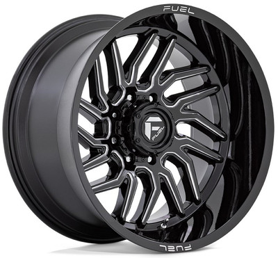22x12 Fuel Off-Road Hurricane Gloss Black Milled D807 (* May Require Trimming) 8x180 -44mm 22x12 Fuel Off-Road Hurricane Gloss Black Milled D807 (* May Require Trimming) 8x180 -44mm