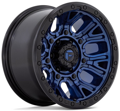 (Clearance - No Returns) 20x10 Fuel Off-Road Traction Dark Blue w/ Black Ring D827 8x6.5/165 -18mm (Clearance - No Returns) 20x10 Fuel Off-Road Traction Dark Blue w/ Black Ring D827 8x6.5/165 -18mm