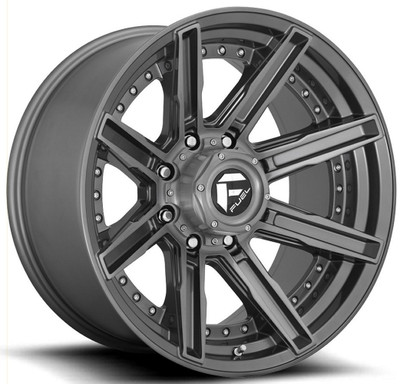 (Clearance) 20x9 Fuel Off-Road Rogue Platinum Brushed Gunmetal &amp; Tinted D710 6x5.5/139.7 1mm