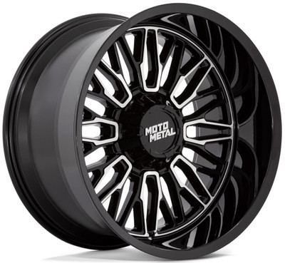 (Clearance - No Returns) 20x9 Moto Metal MO809 Gloss Black Machined 5x5/127 5x5.5/139.7 18mm (Clearance - No Returns) 20x9 Moto Metal MO809 Gloss Black Machined 5x5/127 5x5.5/139.7 18mm