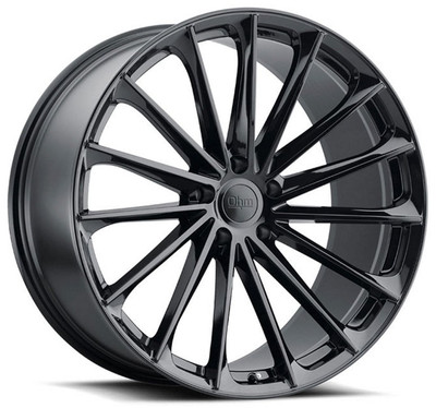 (Clearance - No Returns) 22x10.5 Ohm Proton Gloss Black (Rotary Forged) 5x120 40mm
