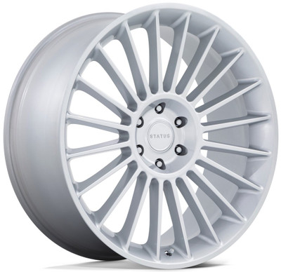 (Clearance - No Returns) 24x10 Status Venti Gloss Silver 5x120 35mm (Clearance - No Returns) 24x10 Status Venti Gloss Silver 5x120 35mm