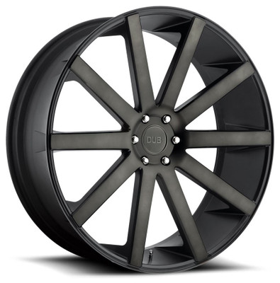 22x9.5 Dub Shot Calla Matte Black Machined w/ Tint S121 6x5.5/139.7 20mm 22x9.5 Dub Shot Calla Matte Black Machined w/ Tint S121 6x5.5/139.7 20mm