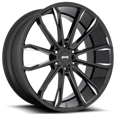 24x10 DUB Clout Gloss Black Milled S252 6x135 30mm 24x10 DUB Clout Gloss Black Milled S252 6x135 30mm