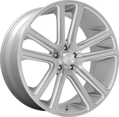 (Clearance - No Returns) 24x10 DUB Flex Gloss Silver Brushed S257 6x5.5/139.7 30mm (Clearance - No Returns) 24x10 DUB Flex Gloss Silver Brushed S257 6x5.5/139.7 30mm