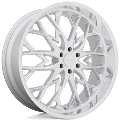 (Clearance - No Returns) 26x10 DUB OG Silver w/ Diamond Cut Lip S264 6x5.5/139.7 25mm (Clearance - No Returns) 26x10 DUB OG Silver w/ Diamond Cut Lip S264 6x5.5/139.7 25mm