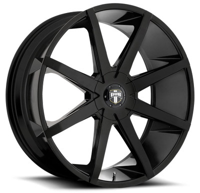22x9.5 Dub Push All Gloss Black S110 5x112 5x5/127 32mm