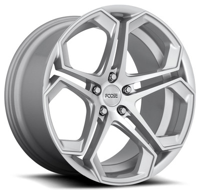 (Clearance - No Returns) 20x10.5 Foose Impala Silver Machined F170 5x4.5/114.3 40mm