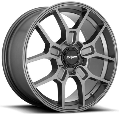 (Clearance - No Returns) 19x8.5 Rotiform ZMO Matte Anthracite R178 5x120 35mm