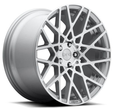 18x8.5 Rotiform BLQ Silver Machined R110 5x4.5/114.3 38mm 18x8.5 Rotiform BLQ Silver Machined R110 5x4.5/114.3 38mm