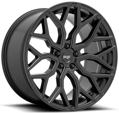 22x10 Niche Mazzanti Matte Black M261 5x112 20mm