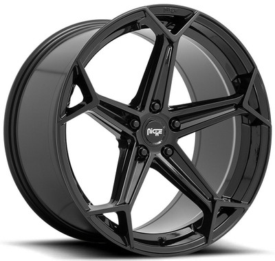(Clearance - No Returns) 20x9 Niche Arrow Gloss Black N258 5x112 38mm