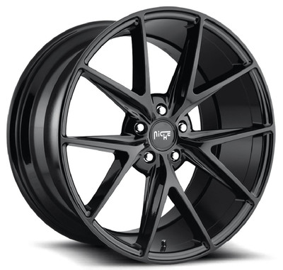 20x10 Niche Misano Gloss Black M119 5x120 40mm