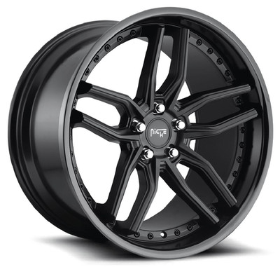 20x10.5 Niche Methos Satin Black w/ Gloss Black M194 5x4.5/114.3 40mm