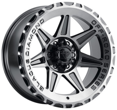 18x9 Blaque Diamond Off-Road BD-O102 Gloss Black Machined & Tinted (Flow Forged) 6x135 6x5.5/139.7 1mm 18x9 Blaque Diamond Off-Road BD-O102 Gloss Black Machined & Tinted (Flow Forged) 6x135 6x5.5/139.7 1mm