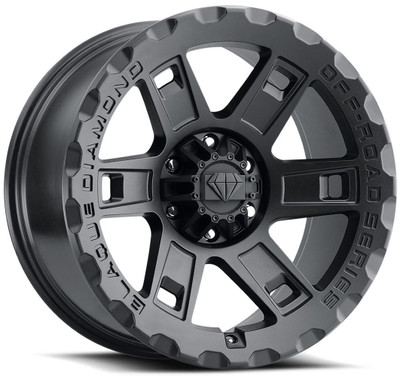 17x9 Blaque Diamond Off-Road BD-O801 Matte Textured Black (Flow Forged) 6x135 6x5.5/139.7 1mm