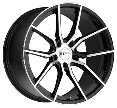 (Clearance - No Returns) 20x9 Cray Spider Gloss Black w/ Mirror Cut Face (Rotary Forged) 5x120 38mm (Clearance - No Returns) 20x9 Cray Spider Gloss Black w/ Mirror Cut Face (Rotary Forged) 5x120 38mm