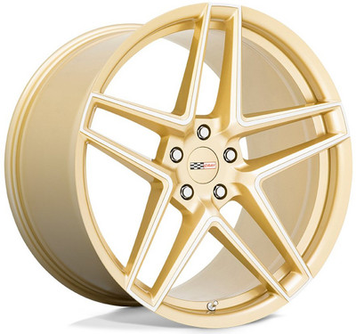 19x9 Cray Panthera Gloss Gold w/ Mirror Face 5x120 38mm