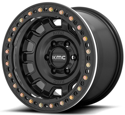 17x9 KMC KM236 Tank Beadlock Satin Black (True Beadlock) 8x170 -38mm 17x9 KMC KM236 Tank Beadlock Satin Black (True Beadlock) 8x170 -38mm