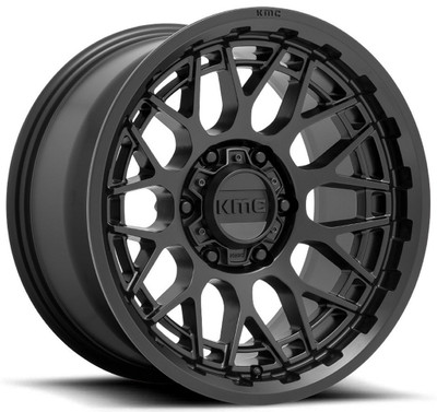 (Clearance - No Returns) 20x9 KMC KM722 Technic Satin Black 6x120 18mm