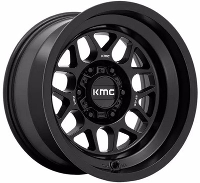 17x9 KMC KM725 Terra Satin Black 6x5.5/139.7 -38mm
