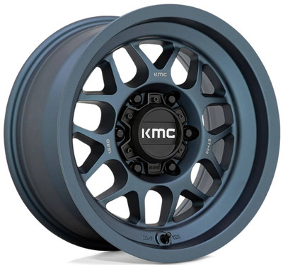 (Clearance - No Returns) 17x8.5 KMC KM725 Terra Metallic Blue 6x120 0mm