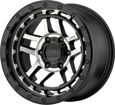(Clearance - No Returns) 18x8.5 KMC KM540 Recon Satin Black Machined 5x5/127 0mm (Clearance - No Returns) 18x8.5 KMC KM540 Recon Satin Black Machined 5x5/127 0mm