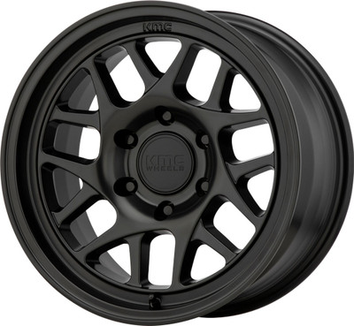 16x8 KMC KM717 Bully Satin Black 6x5.5/139.7 0mm