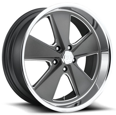 20x8 US Mags U120 Roasdster Anthracite w/ Polished Lip 5x4.75/120.7 1mm