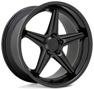 (Clearance - No Returns) 20x10 TSW Launch Matte Black w/ Gloss Black Lip 5x112 40mm