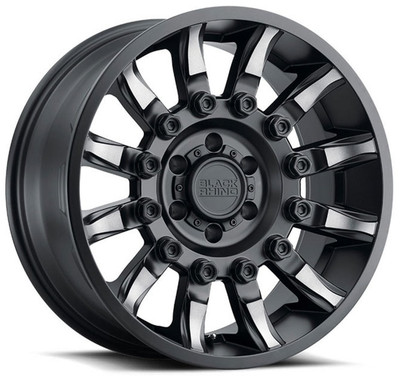 (Clearance - No Returns) 20x9 Black Rhino Mission Matte Black w/ Machined Tinted Spokes 6x120 12mm (Clearance - No Returns) 20x9 Black Rhino Mission Matte Black w/ Machined Tinted Spokes 6x120 12mm