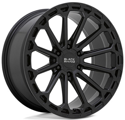 (Clearance - No Returns) 17x9.5 Black Rhino Kaizen Matte Black (Rotary Forged) 6x5.5/139.7 -12mm (Clearance - No Returns) 17x9.5 Black Rhino Kaizen Matte Black (Rotary Forged) 6x5.5/139.7 -12mm