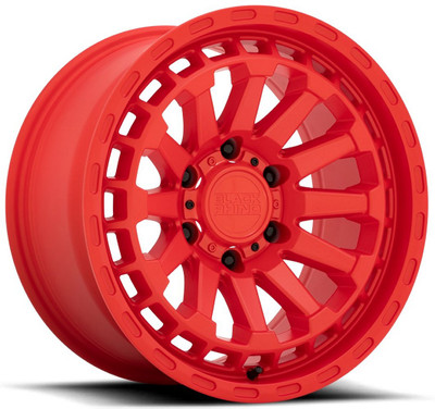 (Clearance - No Returns) 18x9.5 Black Rhino Raid Matte Red 6x5.5/139.7 -18mm (Clearance - No Returns) 18x9.5 Black Rhino Raid Matte Red 6x5.5/139.7 -18mm